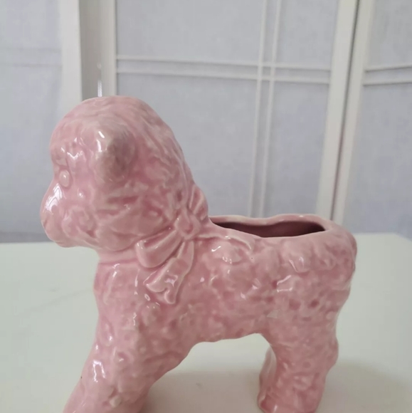 Vintage McCoy Pink Ceramic Ferdinand the Bull Planter - Picture 2 of 8